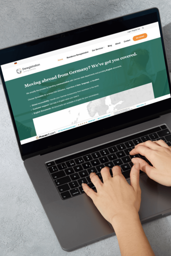 Deregister from Germany online with deregistration.de